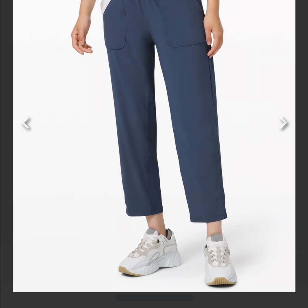 Lululemon Beyond The Studio Crop * Iron Blue Size 12